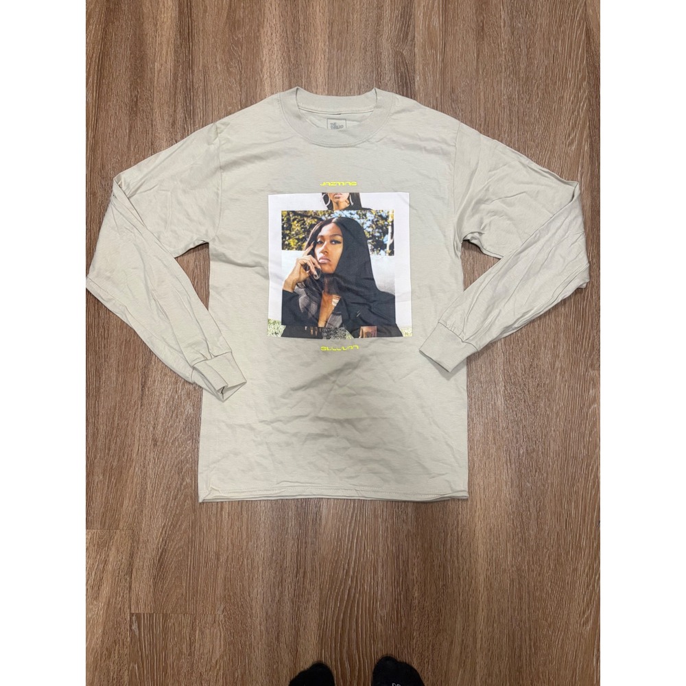 Jazmine Sullivan Heaux Tales Long Sleeve Shirt Sand Tan‎ Small R&B Music Merch